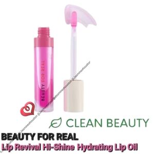 🎉2•$13/3•$18🎉BEAUTY FOR REAL Revival HiShine Hydrating Lip Oil Raspberry Beret